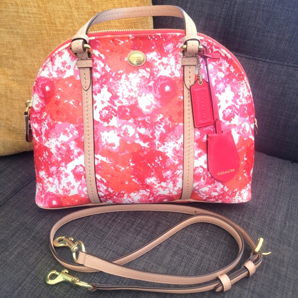 Spring Summer Classy Watercolor Coach Bag